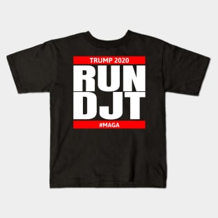 RUN DJT (Donald J Trump) Kids T-Shirt